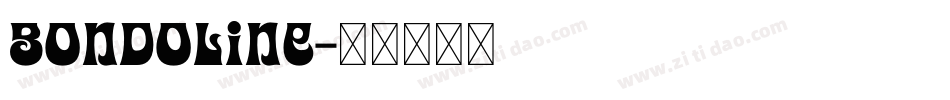 Bondoline字体转换