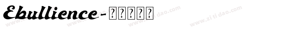 Ebullience字体转换