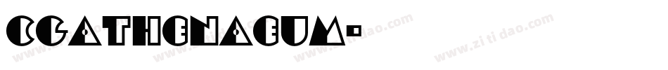 CgAthenaeum字体转换