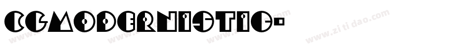 CgModernistic字体转换