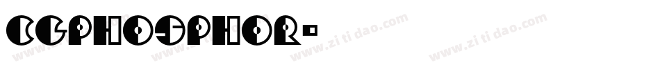 CgPhosphor字体转换