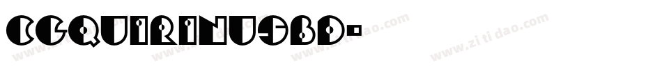 CgQuirinusBd字体转换