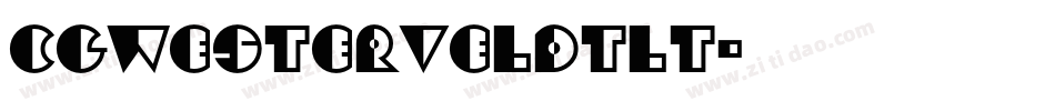 CgWesterveldtLt字体转换