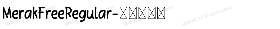 MerakFreeRegular字体转换