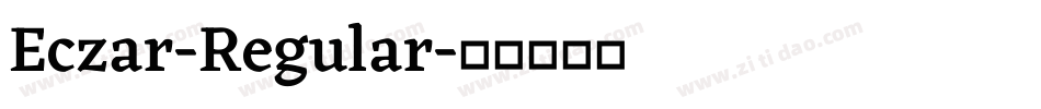 Eczar-Regular字体转换