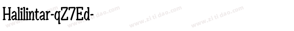 Halilintar-qZ7Ed字体转换