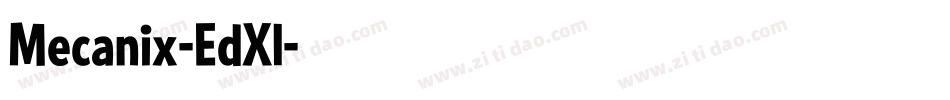 Mecanix-EdXl字体转换