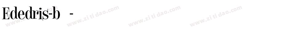 Ededris-b转换器字体转换