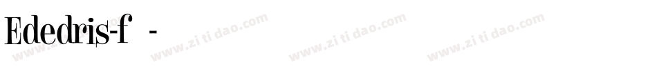 Ededris-f转换器字体转换
