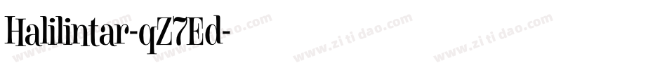 Halilintar-qZ7Ed字体转换
