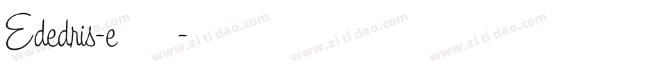 Ededris-e生成器字体转换