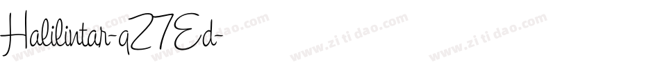 Halilintar-qZ7Ed字体转换