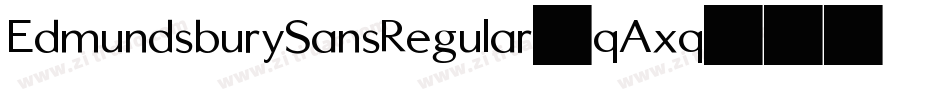 EdmundsburySansRegular-qAxq字体转换