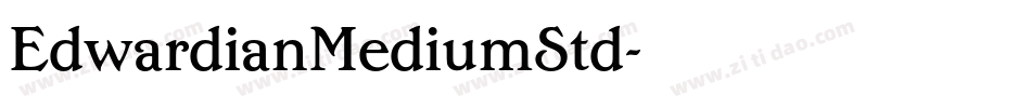 EdwardianMediumStd字体转换