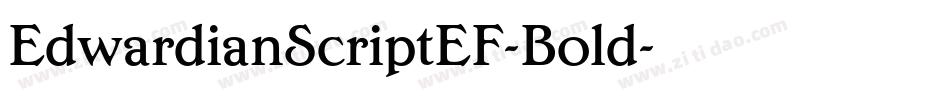 EdwardianScriptEF-Bold字体转换