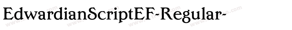 EdwardianScriptEF-Regular字体转换