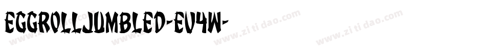EggRollJumbled-Ev4W字体转换