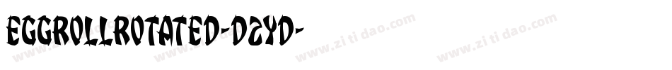 EggRollRotated-D2YD字体转换