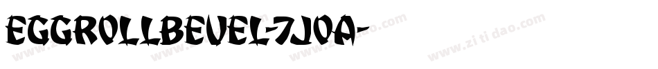 EggRollBevel-7JOA字体转换