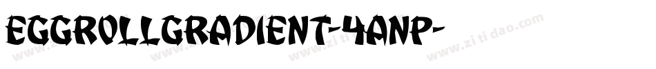 EggRollGradient-4Anp字体转换