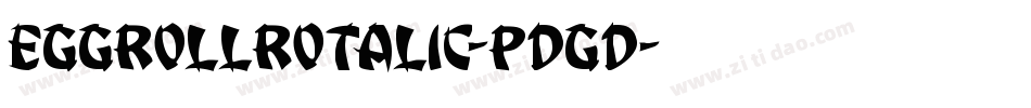 EggRollRotalic-pdgd字体转换