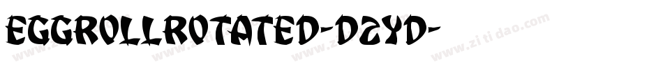 EggRollRotated-D2YD字体转换