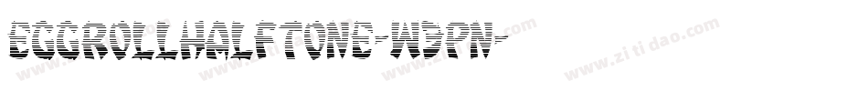 EggRollHalftone-W3pn字体转换