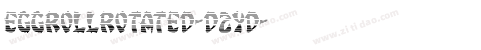 EggRollRotated-D2YD字体转换