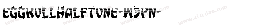 EggRollHalftone-W3pn字体转换