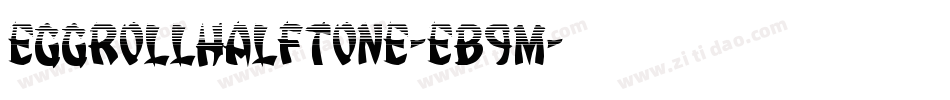 EggRollHalftone-eB9m字体转换