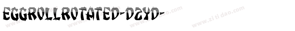 EggRollRotated-D2YD字体转换