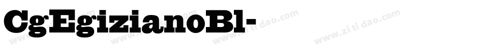 CgEgizianoBl字体转换