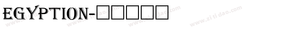 Egyption字体转换
