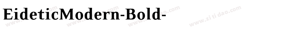 EideticModern-Bold字体转换