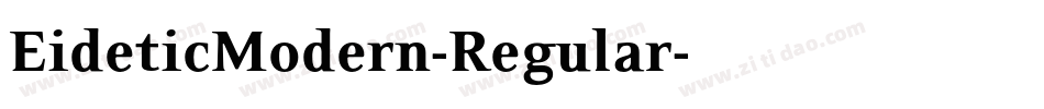 EideticModern-Regular字体转换