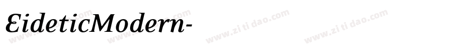 EideticModern字体转换