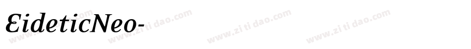 EideticNeo字体转换