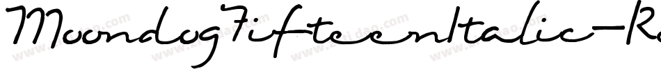 MoondogFifteenItalic-Re3字体转换