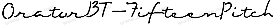 OratorBT-FifteenPitch字体转换