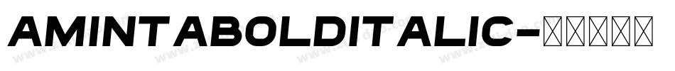 AmintaBoldItalic字体转换