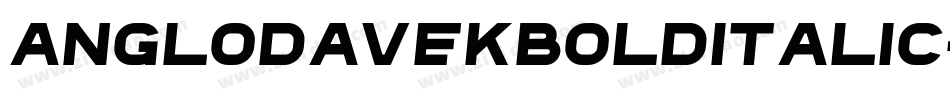 AnglodavekBoldItalic-Oggd字体转换
