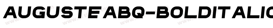AugusteaBQ-BoldItalic字体转换