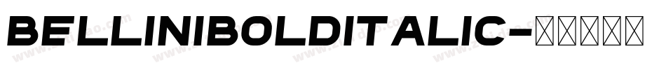 BelliniBoldItalic字体转换