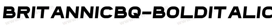 BritannicBQ-BoldItalic字体转换