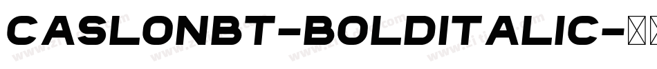 CaslonBT-BoldItalic字体转换
