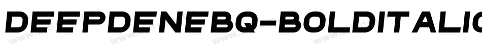 DeepdeneBQ-BoldItalic字体转换