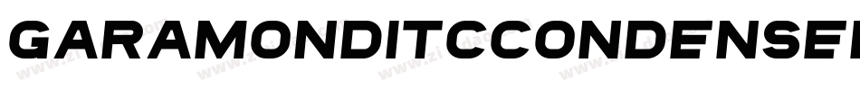 GaramondITCCondensedBQ-BoldItalic字体转换