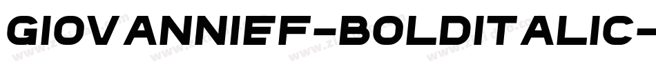 GiovanniEF-BoldItalic字体转换