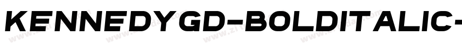 KennedyGD-BoldItalic字体转换