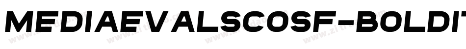 MediaevalSCOSF-BoldItalic字体转换